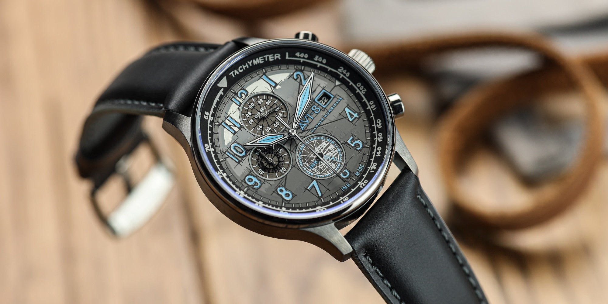AVI-8 Hawker Hurricane Ink Dial Chronograph Limited Edition