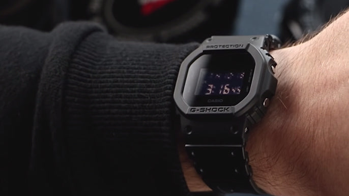 Video: Casio G-Shock DW-5600BB-1ER - On The Wrist | WatchGecko