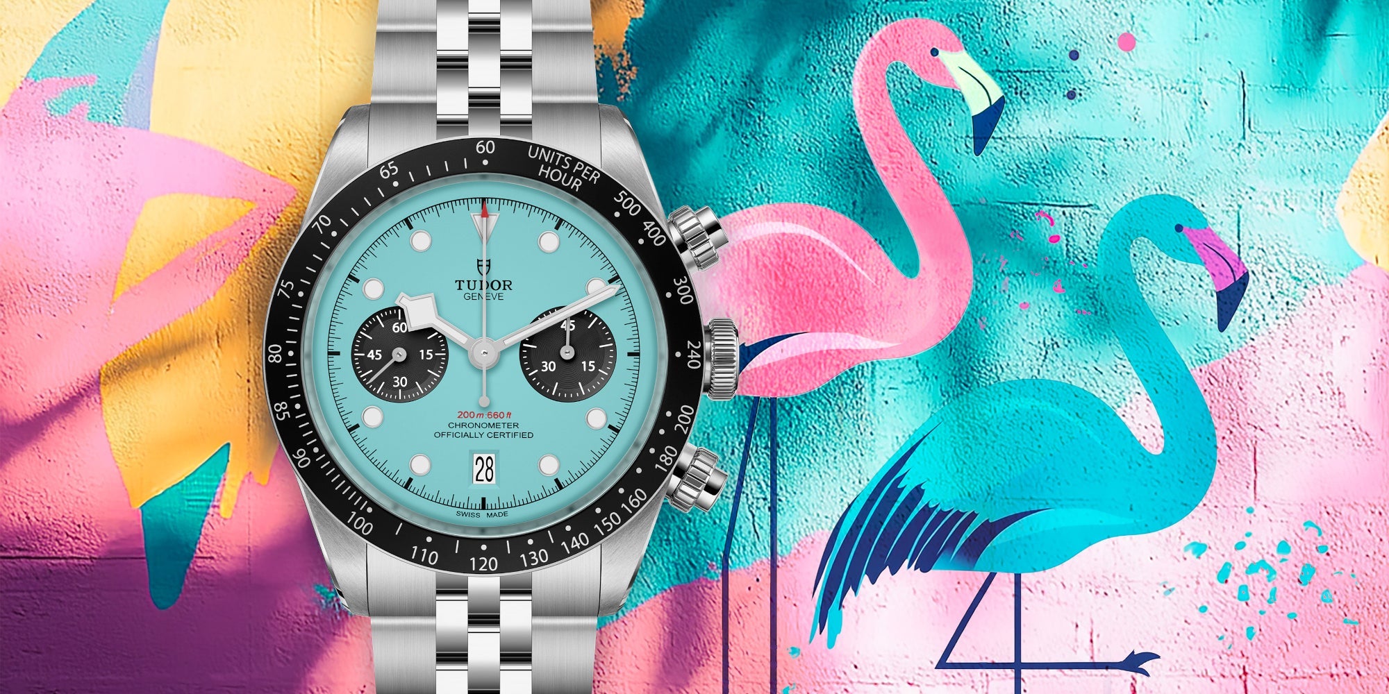 Introducing the New Tudor Black Bay Chrono “Flamingo Blue” | WatchGecko