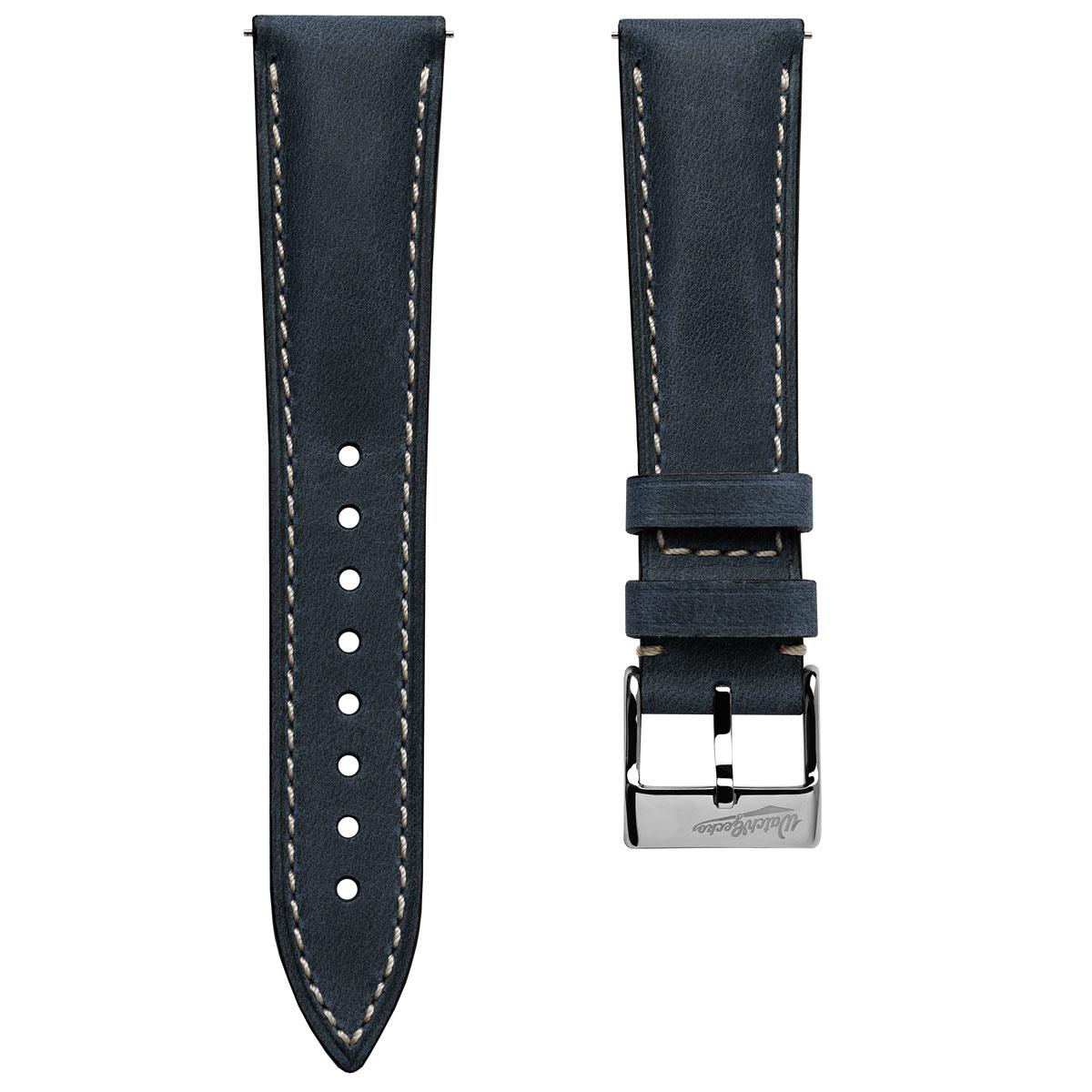 ヴィンテージ　ベイゴマ Original Highley Padded Crazy Horse Italian Leather Watch Strap