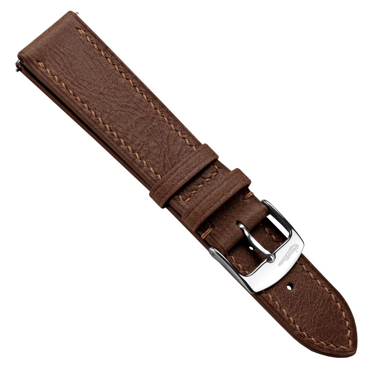 Ravello Tuscan Leather Watch Strap - Medium Brown