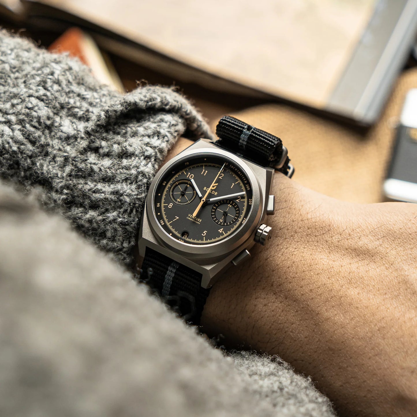 Boldr Venture Rally II Chronograph Watch Wells 201 LIKE NEW