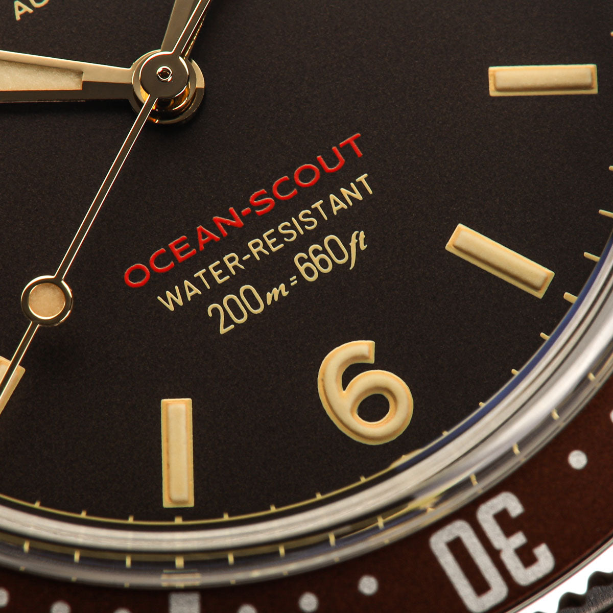 Ocean-Scout Dive Watch Sienna Brown LIKE NEW