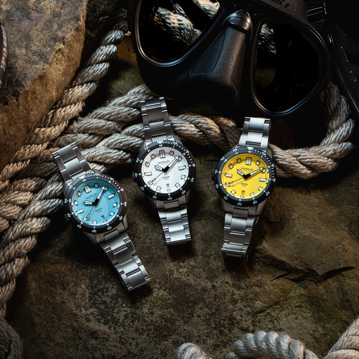 Nodus Sector Deep Destro Automatic Dive Watch - Sky Blue Dial