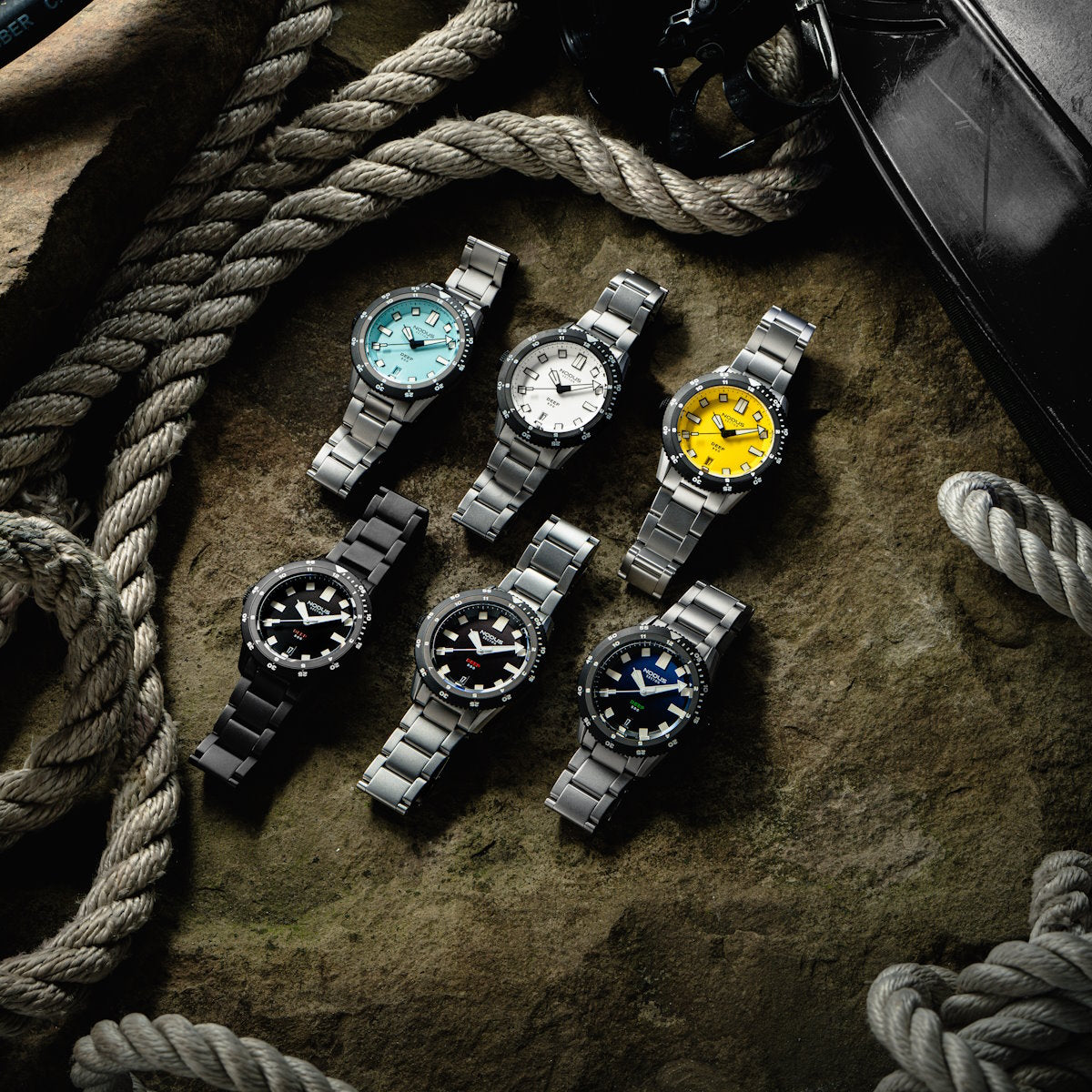 Nodus Sector Deep Destro Automatic Dive Watch - Sky Blue Dial