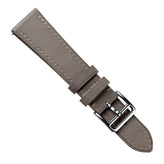 WatchGecko Brixham Special Buckle Vintage Leather Watch Strap - Grey