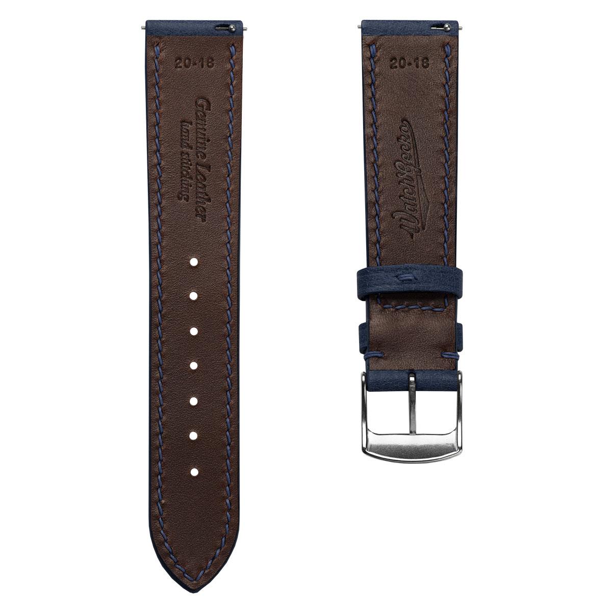 Ravello Tuscan Leather Watch Strap - Blue