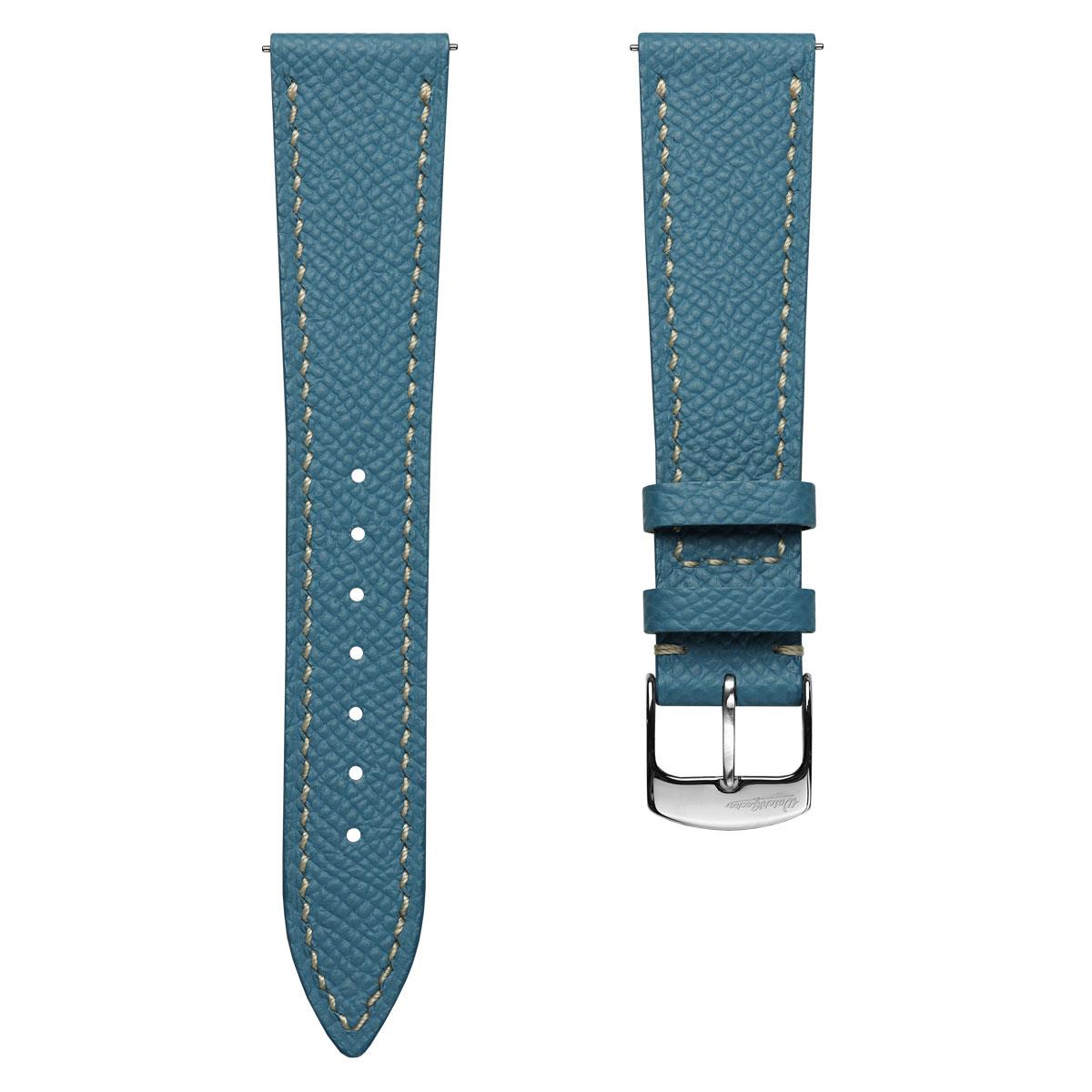 Hanley Textured Epsom Hand-Stitched Leather Watch Strap Light