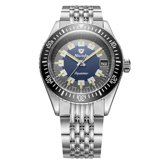 Nivada Grenchen Antarctic Aquamar Vintage - 38mm - Beads of Rice