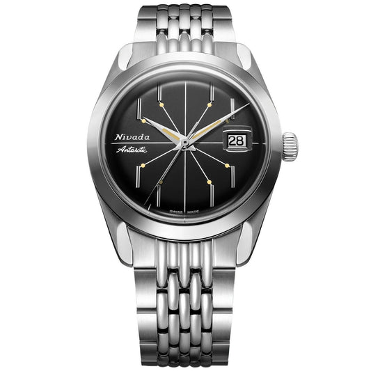 Nivada Grenchen Antarctic Spider Black - 38mm - Beads of Rice