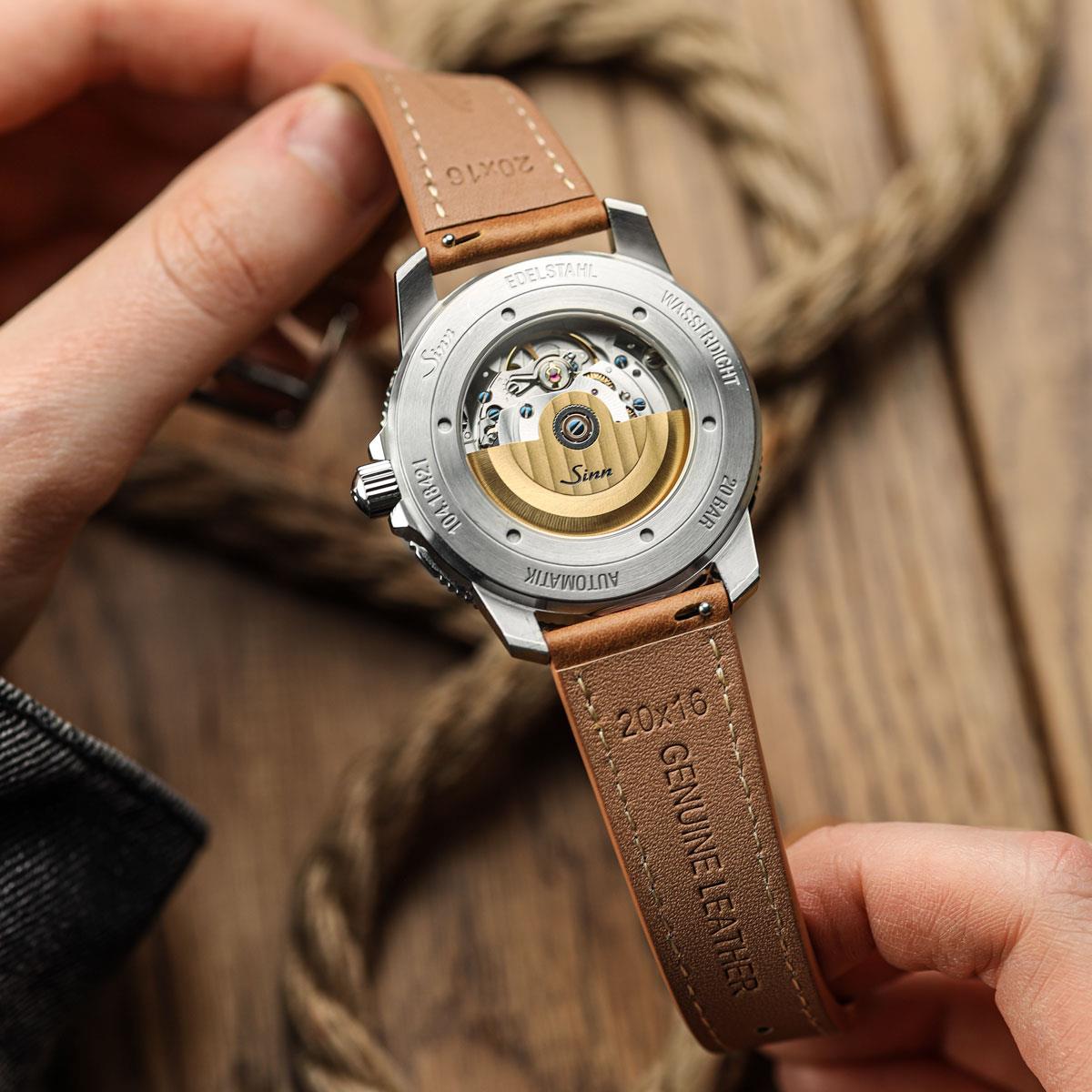 WatchGecko Brixham Special Buckle Vintage Leather Watch Strap - Light Brown