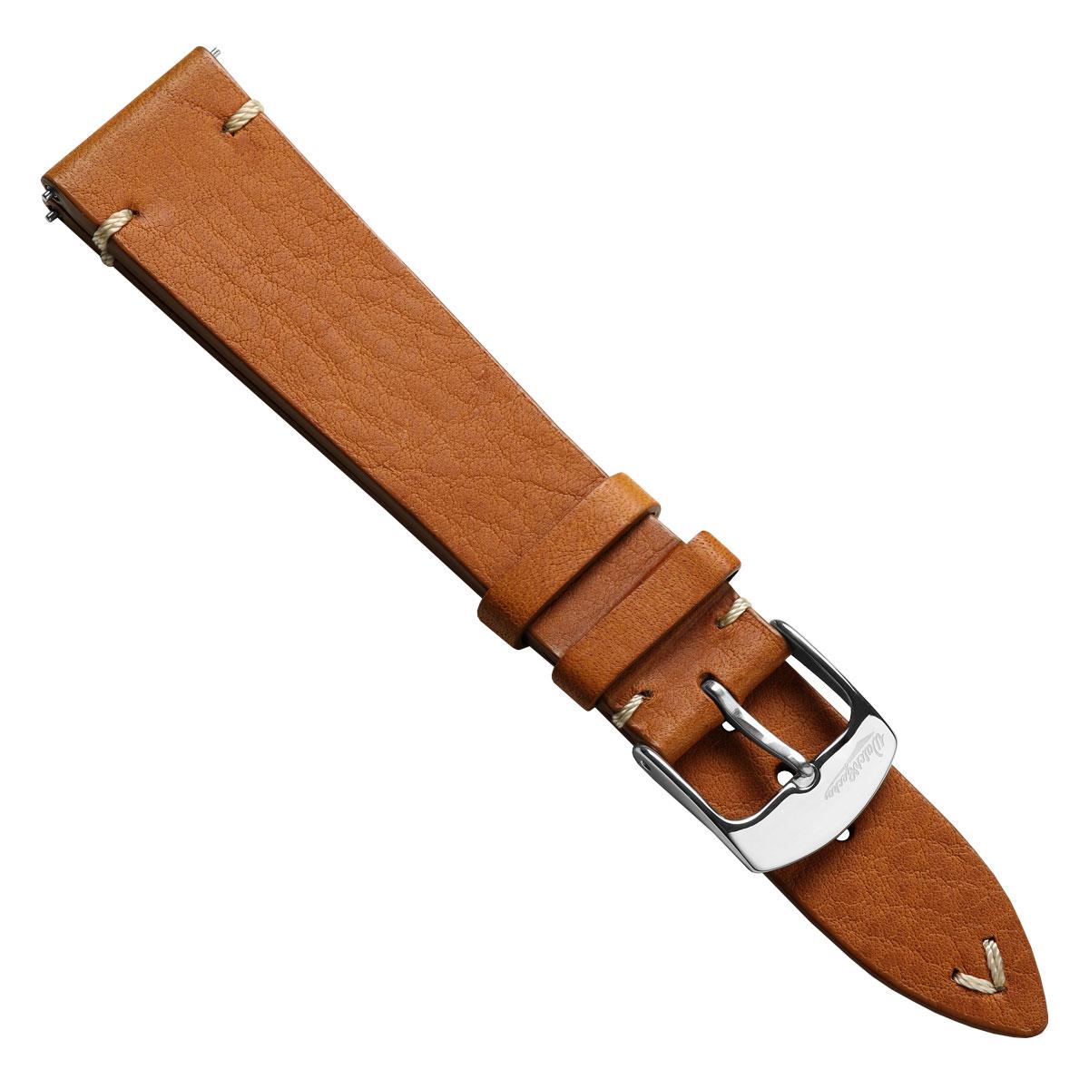 Finsbury Minerva Box Genuine Leather Watch Strap - Coral