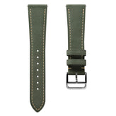 WatchGecko Brixham Special Buckle Vintage Leather Watch Strap - Sage Green