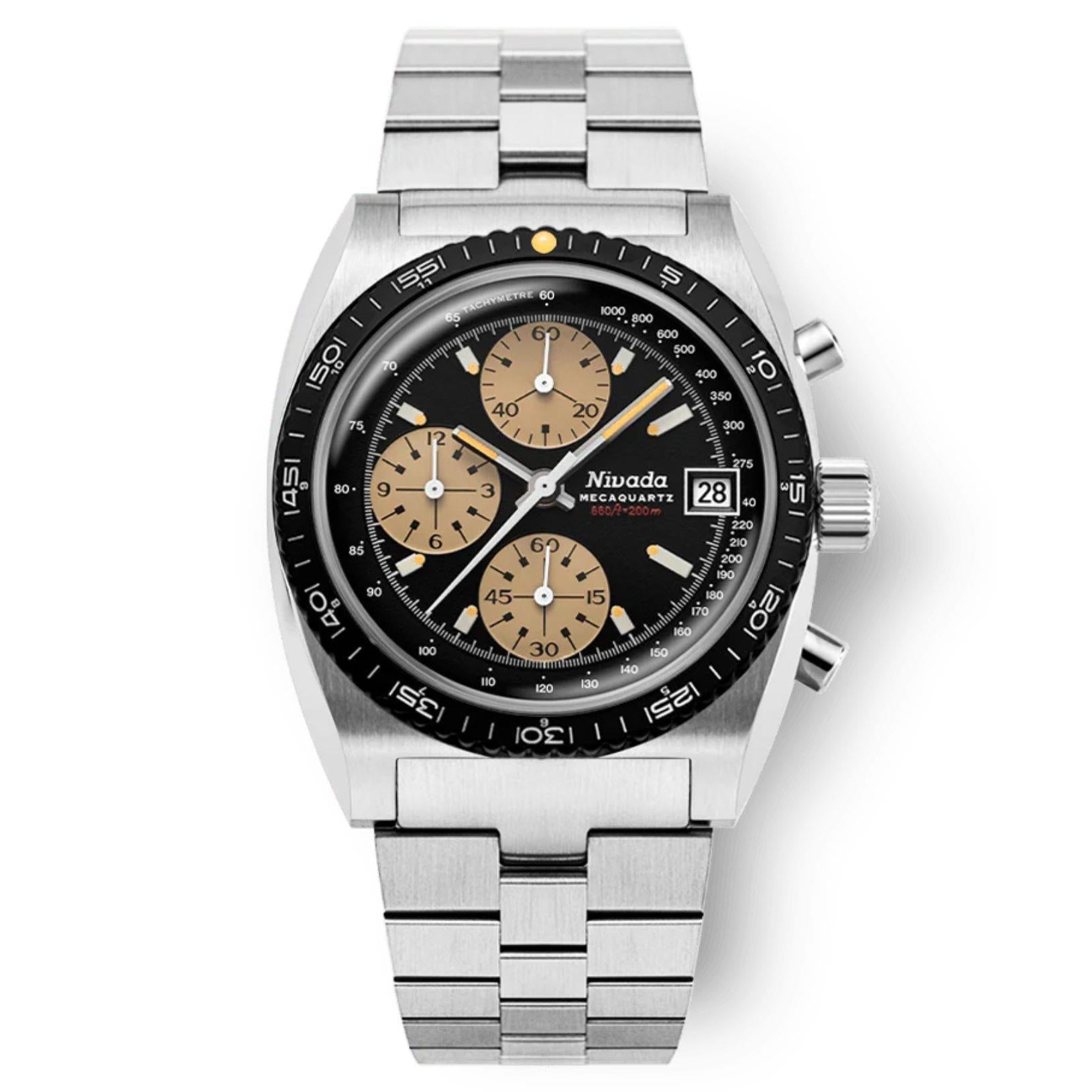Nivada Grenchen Autochron Mecaquartz - Bracelet | WatchGecko