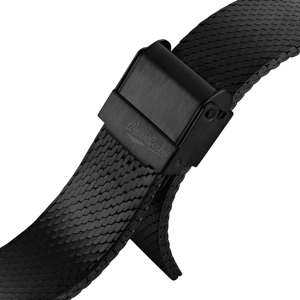 Calibre 1960 Mesh Watch Strap - PVD Black