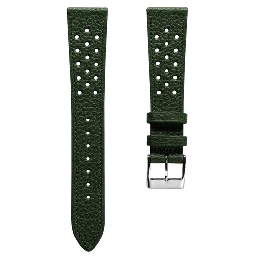 Ashdown Togo Leather Racing Watch Strap - Green