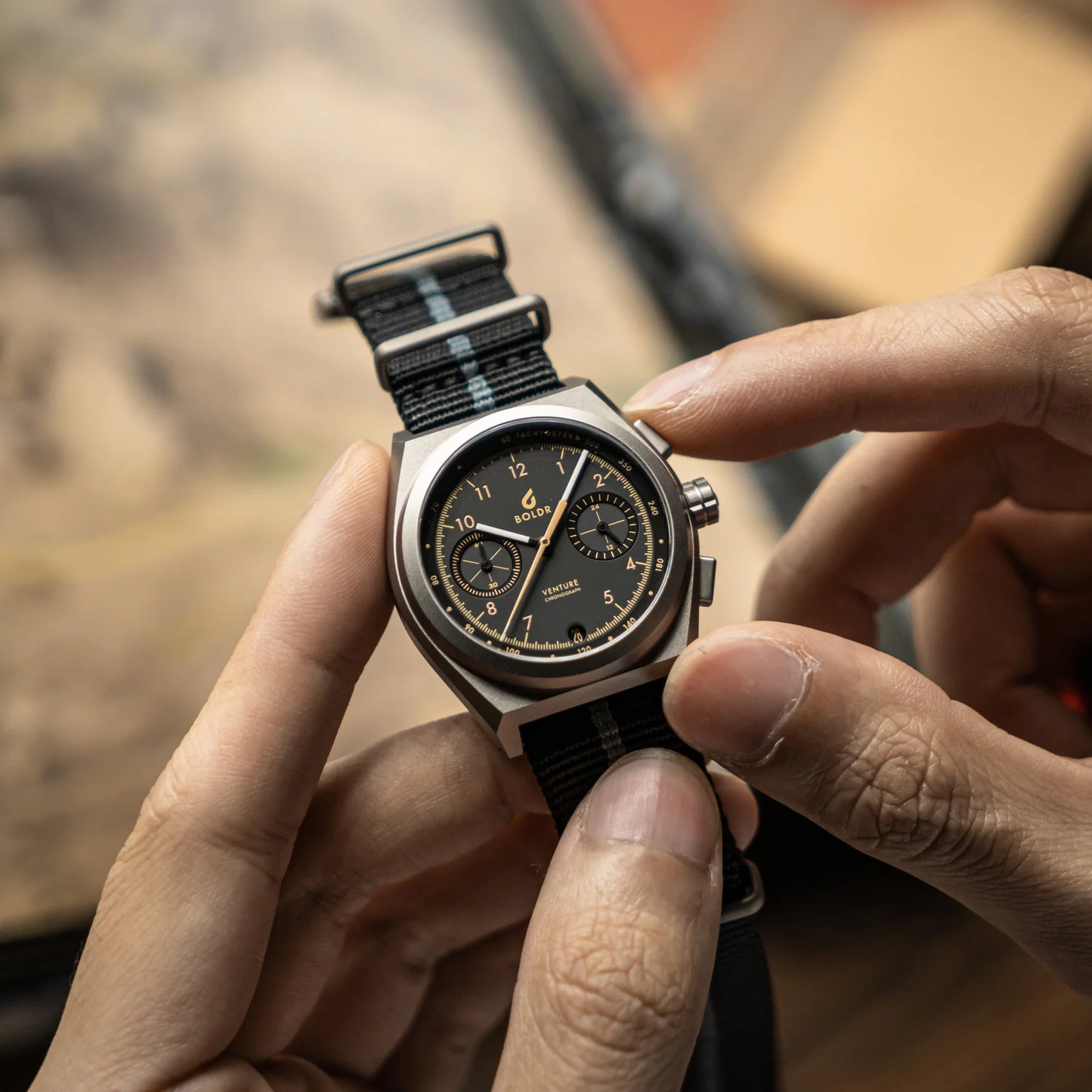 Boldr Venture Rally II Chronograph Watch Wells 201 LIKE NEW