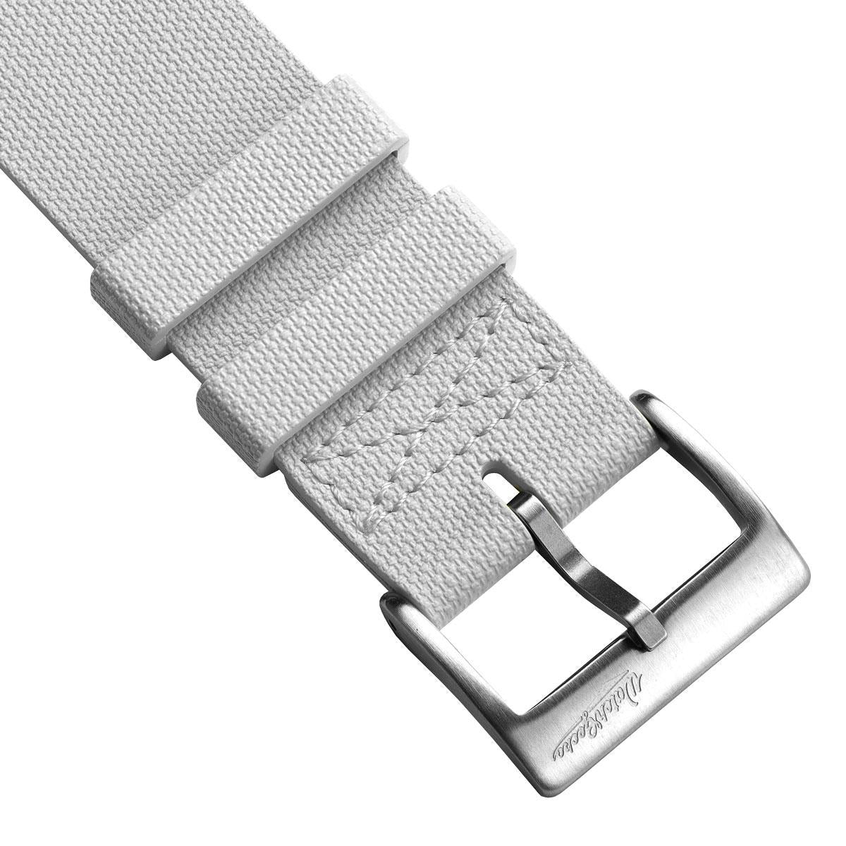 TidalPass British Military FKM Rubber Watch Strap - White