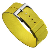 TidalPass British Military FKM Rubber Watch Strap - Yellow