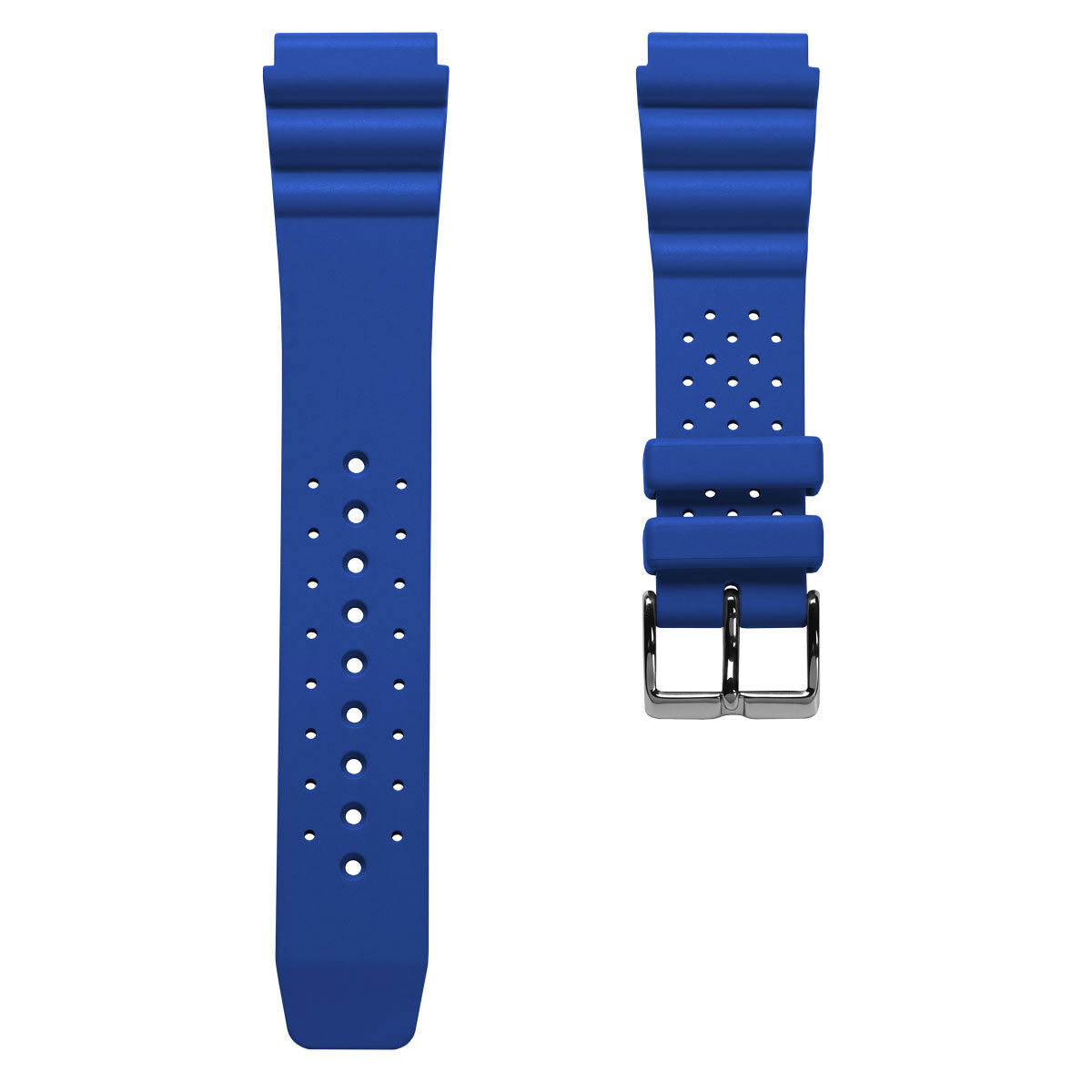 Straps Blue Silicone Watch Royal Blue FKM Rubber Watch Band Quick