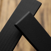 WatchGecko 400 Italian Rubber Strap 2 Additional Parts - Black