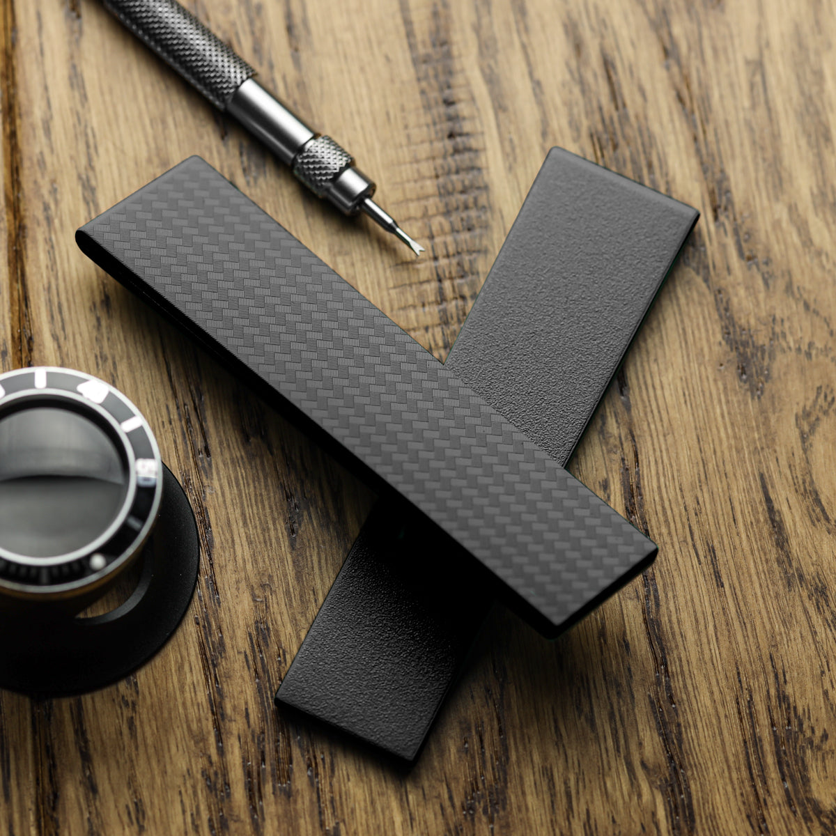 WatchGecko 400 Italian Rubber Strap 2 Additional Parts - Anthracite