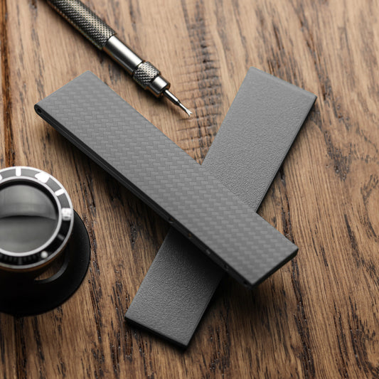 WatchGecko 400 Italian Rubber Strap 2 Additional Parts - Cloud Grey