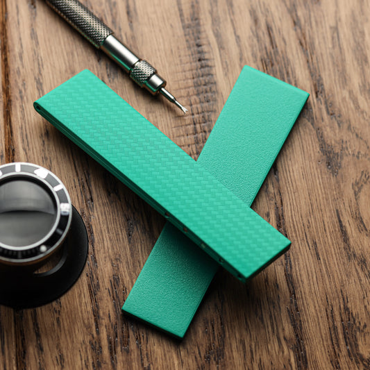 WatchGecko 400 Italian Rubber Strap 2 Additional Parts - Capri Sea