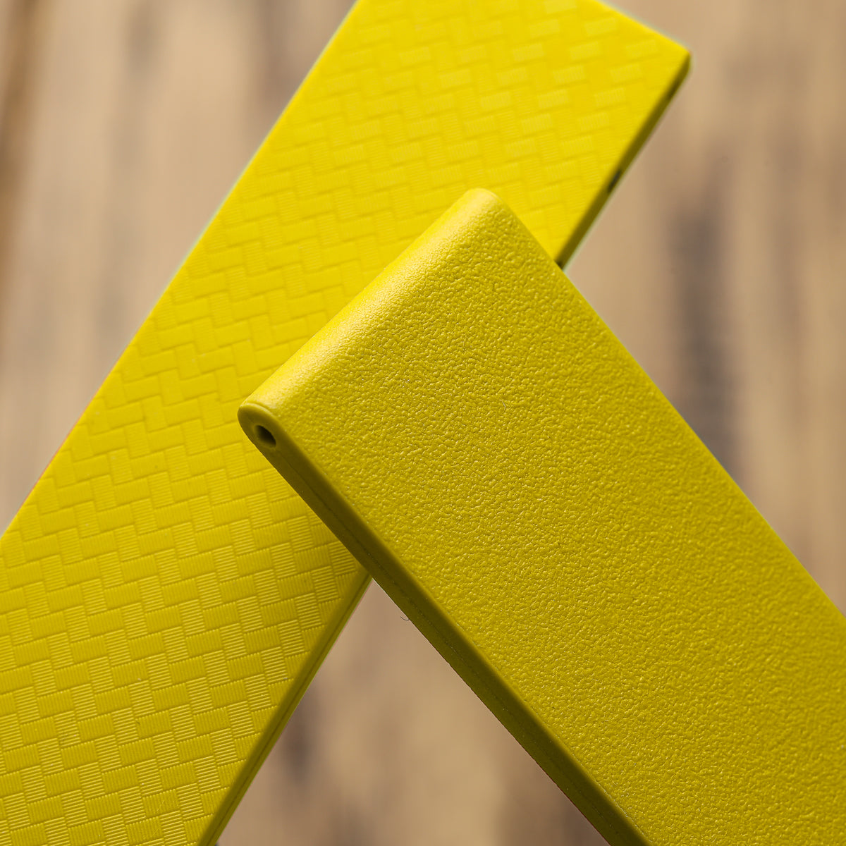 WatchGecko 400 Italian Rubber Strap 2 Additional Parts - Yellow