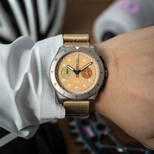 Boldr Venture Titanium Chronograph Watch Velo Khaki