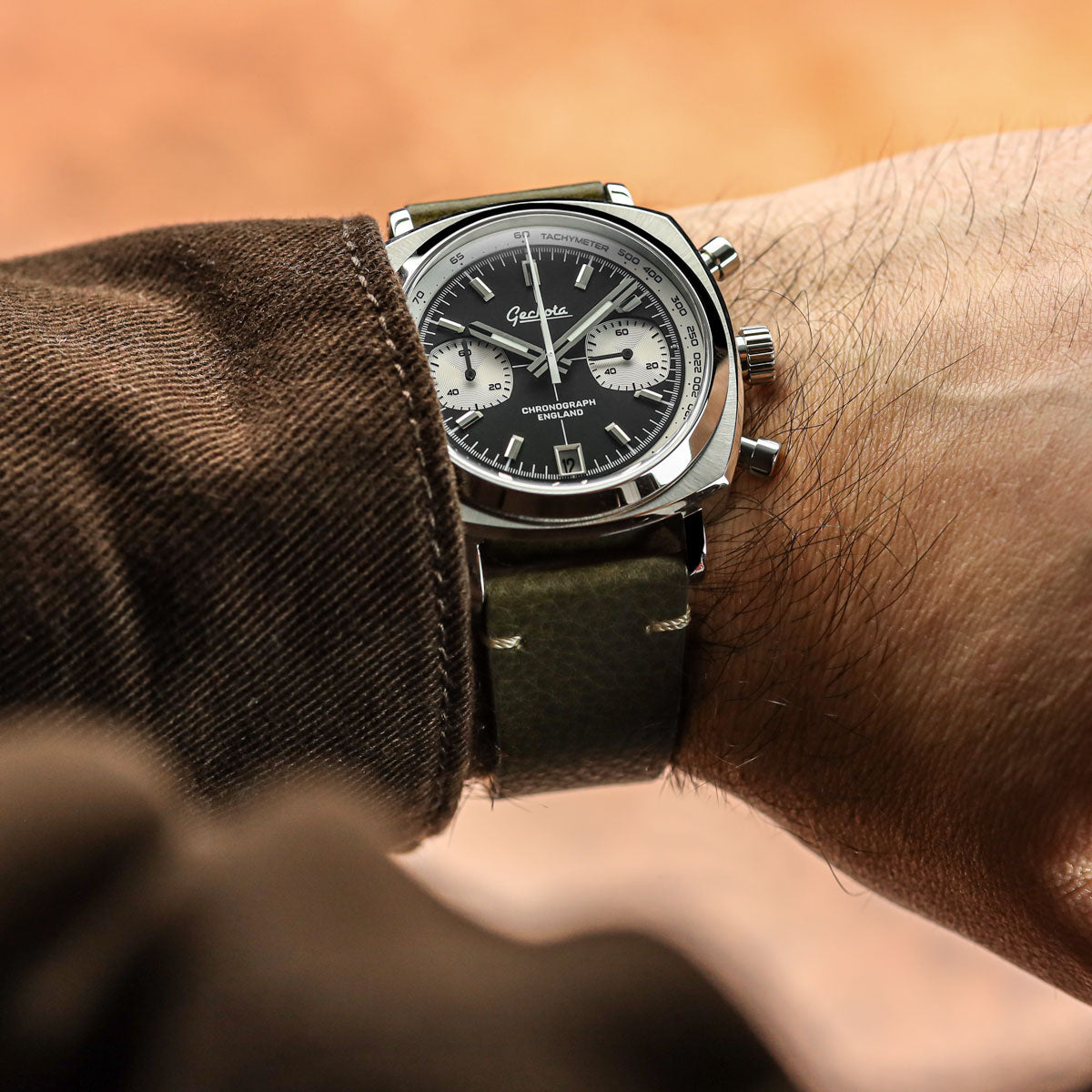 Chronotimer Chronograph Watch Classic Reverse Panda LIKE NEW