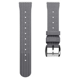 Seacroft Waffle Rubber Dive Watch Strap - Grey