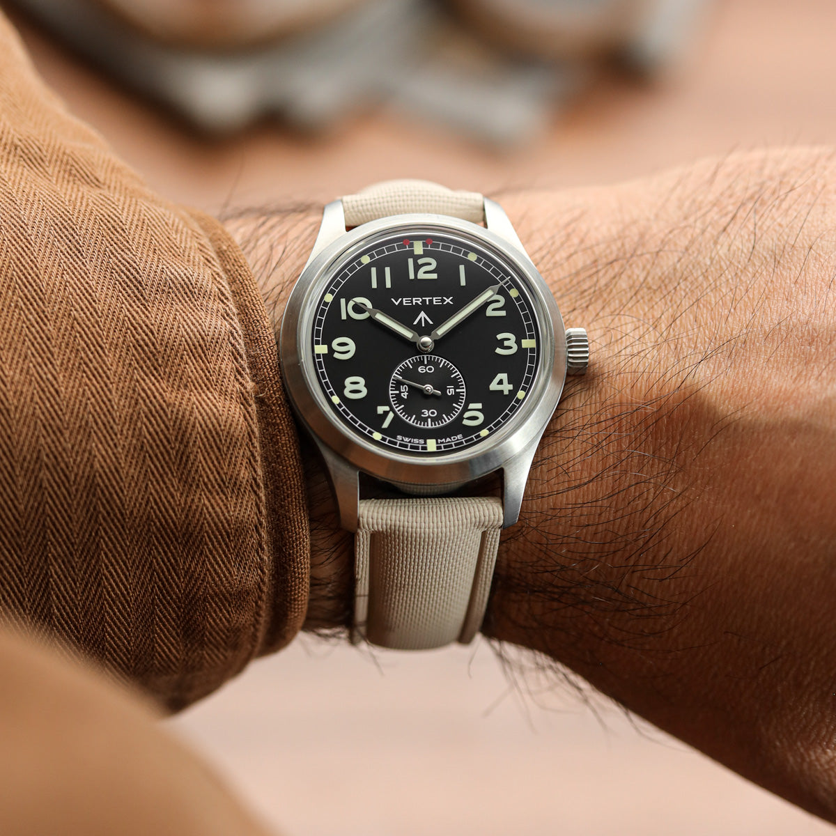 Endurance FKM Rubber - Sandstone Beige on Vertex M100