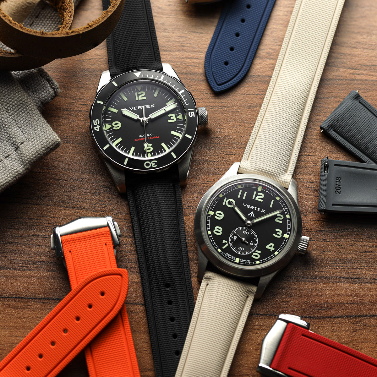 Endurance Rubber Deployant Watch Strap - Captain’s Blue