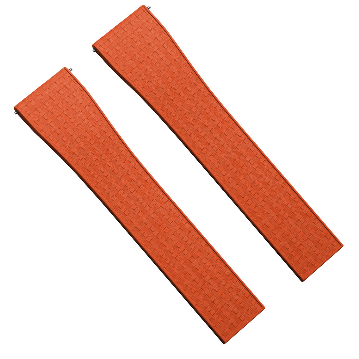 Mosaic CTS Rubber Watch Strap - Spanish Orange