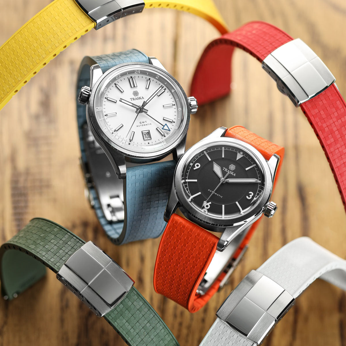 Mosaic CTS Rubber Watch Strap - Canary Yellow