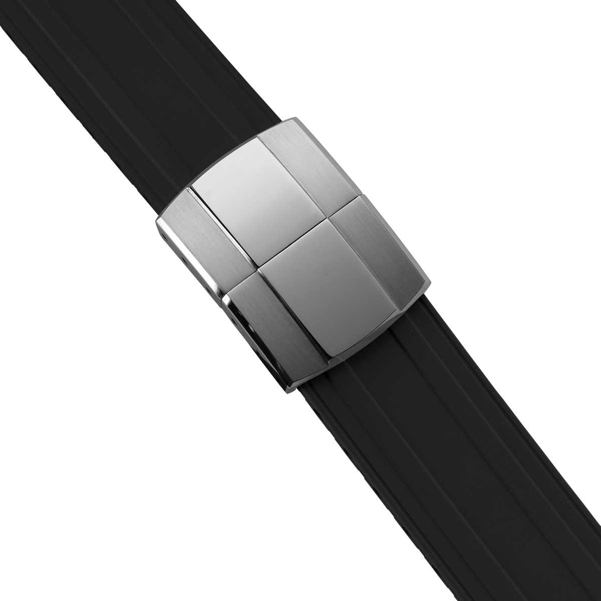 Radius CTS Rubber Watch Strap - Jet Black