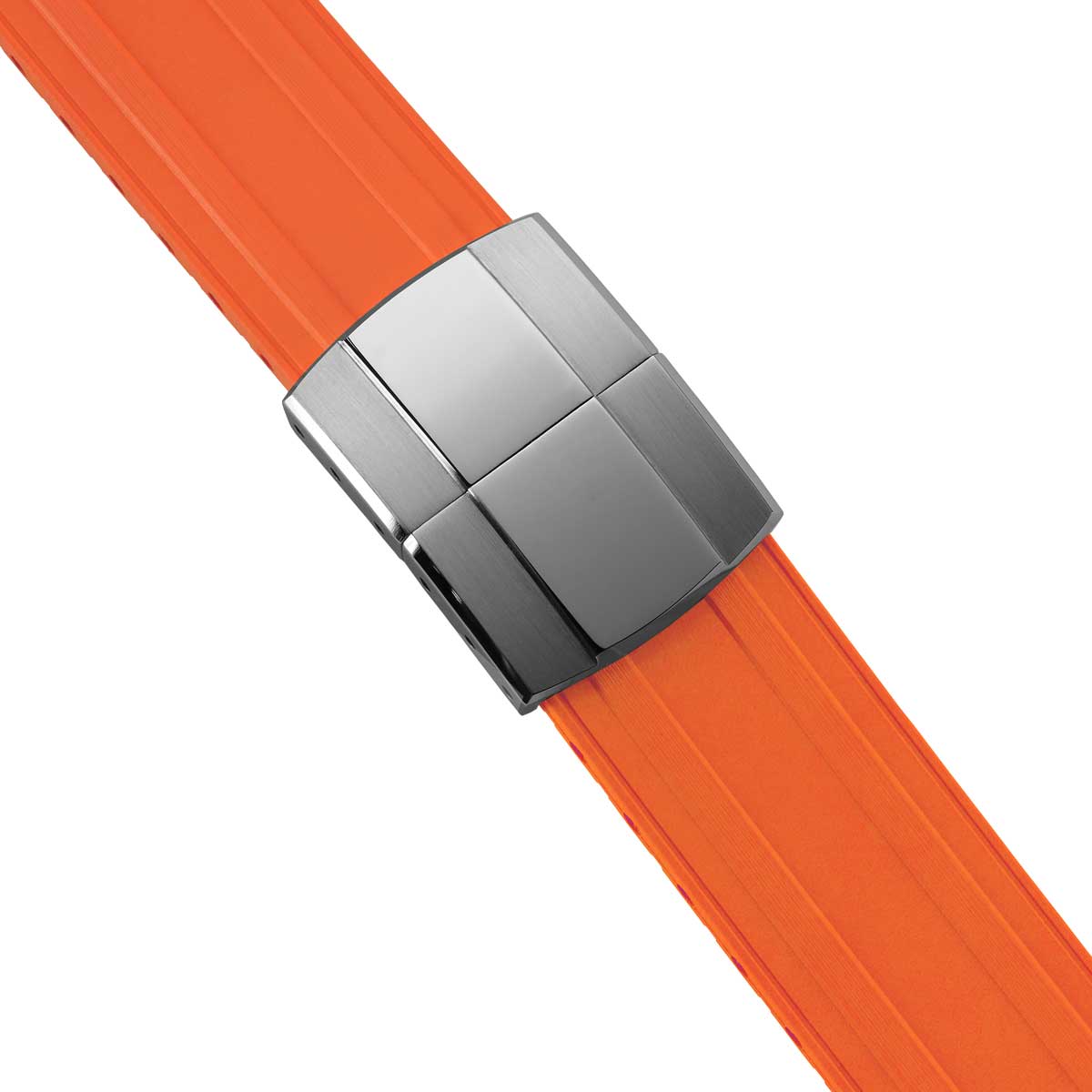 Radius CTS Rubber Watch Strap - Spanish Orange