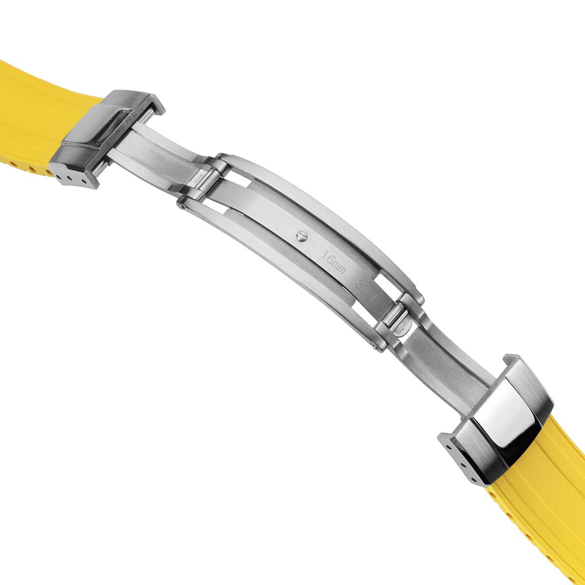 Radius CTS Rubber Watch Strap - Canary Yellow