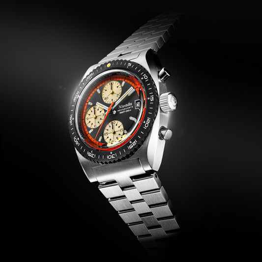 Nivada Grenchen Autochron Orange - Bracelet