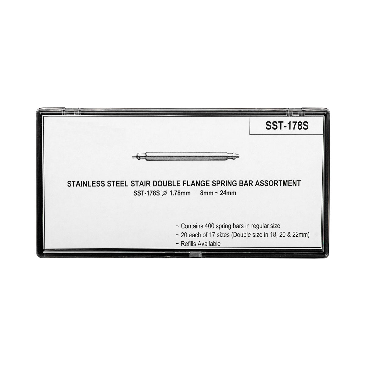 Replacement Stainless Steel Spring Bar Tube Complete Set