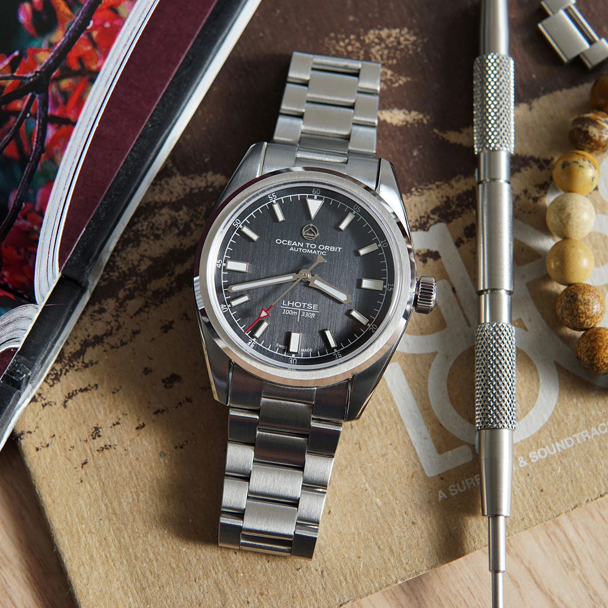 Ocean To Orbit LHOTSE Classic Steel 38.5mm Bracelet