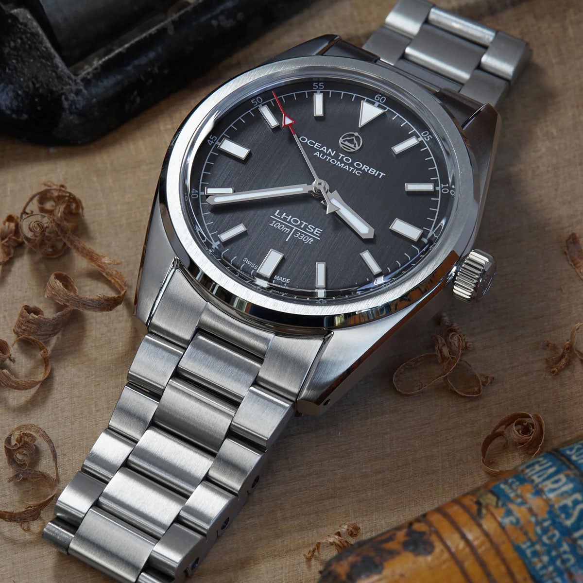 Ocean To Orbit LHOTSE Classic Steel 38.5mm Bracelet