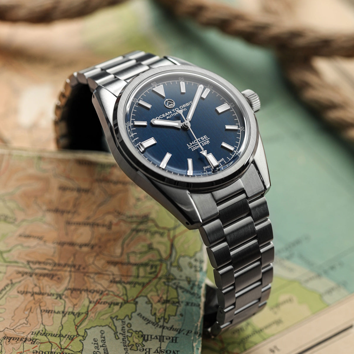 Ocean To Orbit LHOTSE Blue Steel 38.5mm Bracelet