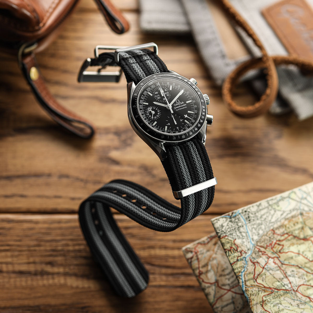 WatchGecko Ridge British Military Watch Strap - Classic Bond