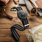 WatchGecko Ridge British Military Watch Strap - Classic Bond