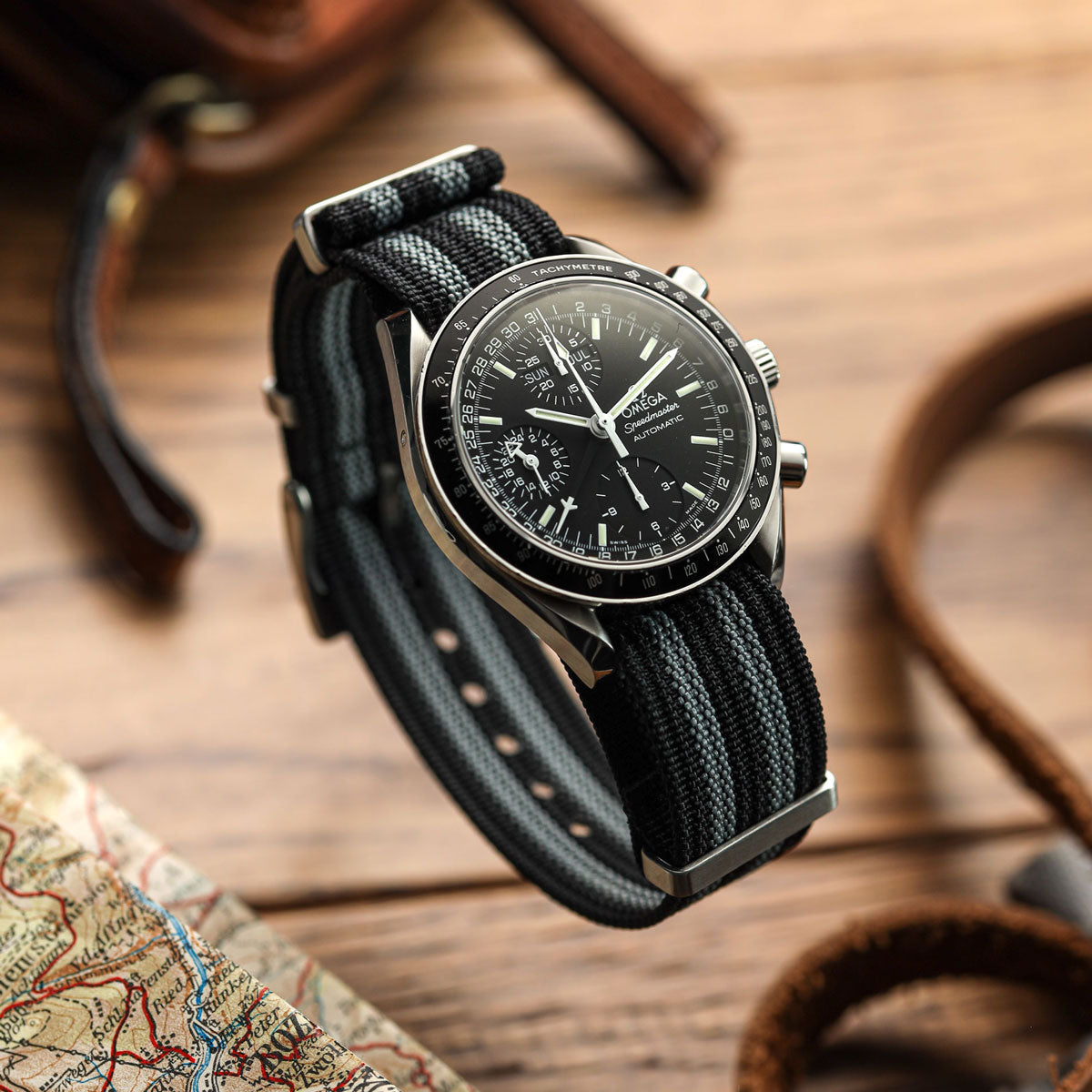 WatchGecko Ridge British Military Watch Strap - Classic Bond