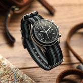 WatchGecko Ridge British Military Watch Strap - Classic Bond