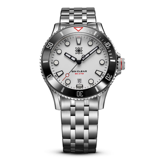 Second Hour Gin Clear Mk3 - White Dial