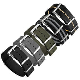 Set of 5 WatchGecko Signature British Military Nylon Watch Straps